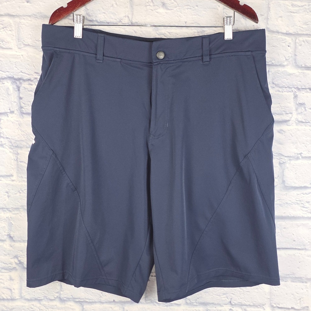 Hylete Men Navy Blue 11" Performance Stretch Training Golf Shorts Size 38